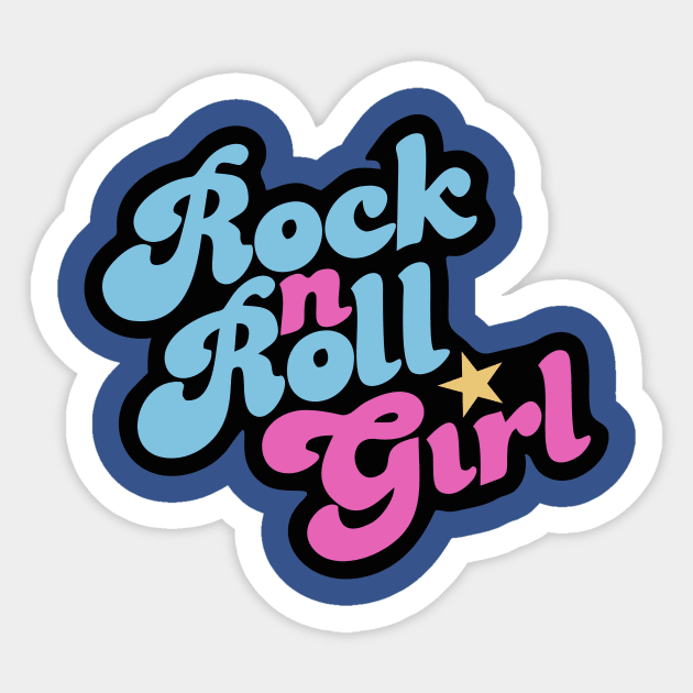 Rock n' Roll Girl Sticker by grekhov